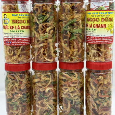 Đặc sản Phan Thiết - Mực Xé Lá Chanh Hộp 200 Gram Đã Chế Biến Ăn Liền Ngon Ơi Là Ngon. Hạn Sử Dụng 12 Tháng Kể Từ Ngày Đặt Hàng - OCOP 4 Sao