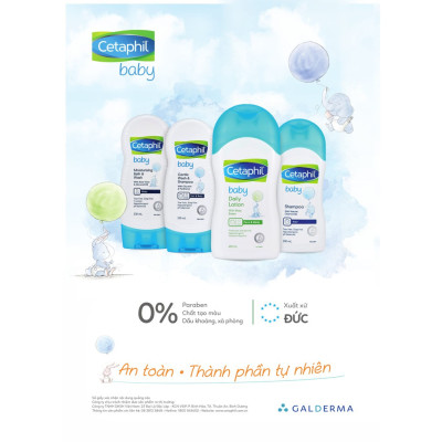 Combo Sữa tắm gội dịu lành Cetaphil Baby Gentle Wash & Shampoo 400ml + Sữa dưỡng thể dịu lành Cetaphil Baby Lotion 400ml