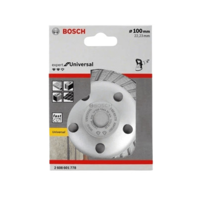 BÁNH MÀI BÊ TÔNG 100MM UNIVERSAL (MỚI) BOSCH 2608603606 - HÀNG CHÍNH HÃNG