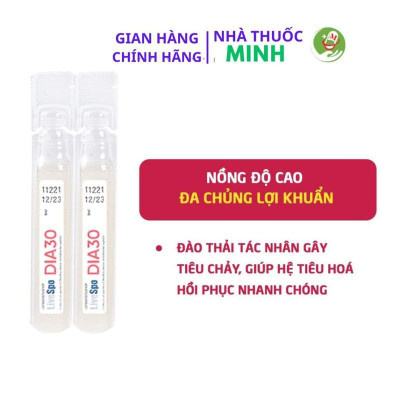 Giảm triệu chứng tiêu chảy cấp - LiveSpo DIA 30 - ( hộp 10 ống x 5ml)