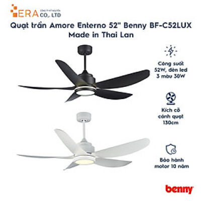 Quạt Trần Điều Khiển Từ Xa Benny BF-C52LUX (52W) - Made In Thailan - Hàng chính hãng
