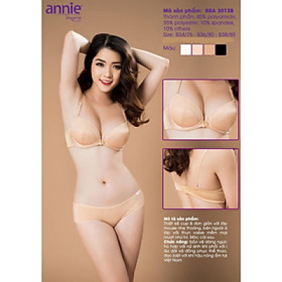 BFA 3013B. Áo ngực annie, mouse mỏng, siêu mềm mại. Mã BFA 3013 cúp B