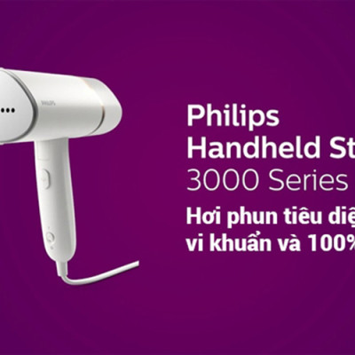 Bàn ủi hơi nước cầm tay STH3020/10 (1000W) - Hàng chính hãng 