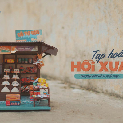 MÔ HÌNH SÀI GÒN XƯA VÀ NAY - TIỆM GẠO TÍ HON - AD06