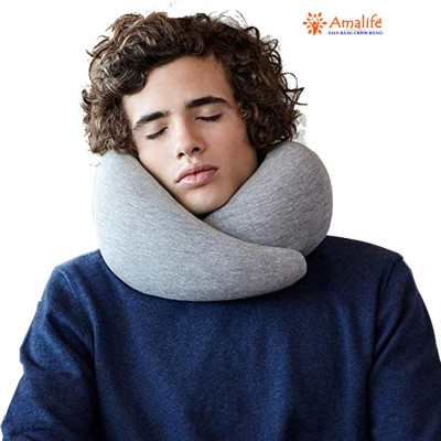 Gối Ngủ Văn Phòng Du Lịch Thông Minh Từ Chất Liệu Memory Foam Chính Hãng Amalife mi01
