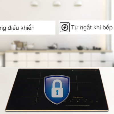 Bếp Từ Hồng Ngoại 3 Vùng Nấu Lắp Âm Kangaroo KG446i - Hàng Chính Hãng