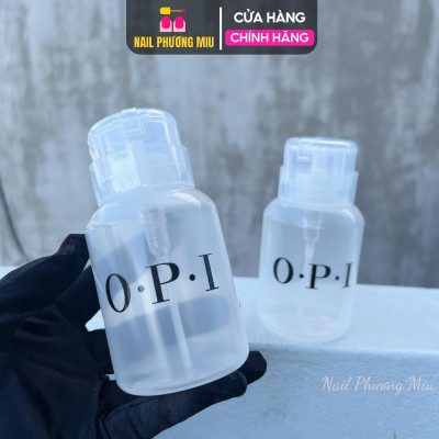 Lọ Đựng Axeton OPI Nhựa Siêu Bền 250ml Làm Nail, Bình Nhún OPI Nhấn Đựng Cồn Tẩy Rửa, Gen Xoáy Chặt Chống Bay Hơi Nail Phương Miu
