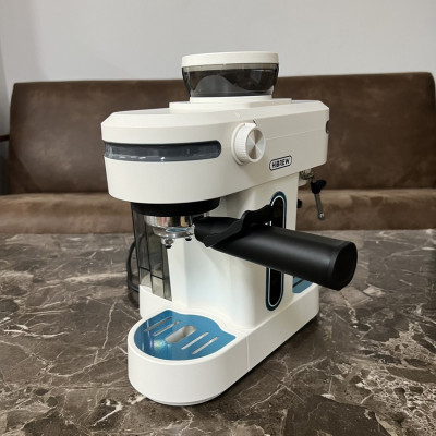 Máy pha cà phê bán tự động 3 trong 1 tích hợp xay cà phê 15 chế độ thương hiệu Mỹ cao cấp HiBREW H14 - Hàng Nhập Khẩu