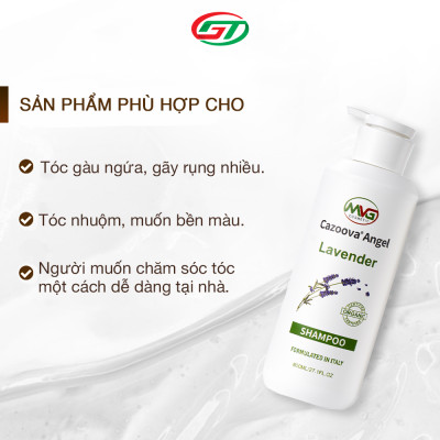 Combo dầu gội, dầu xả ngăn ngừa gàu Cazoova Lavender hương hoa oải hương quyến rũ 800ml