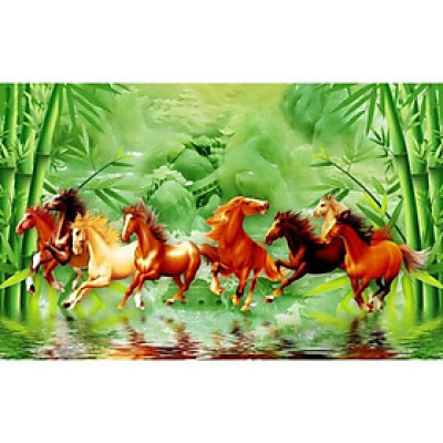 Tranh dán tường ngựa phi nước đại 3 PT42(100x150cm)