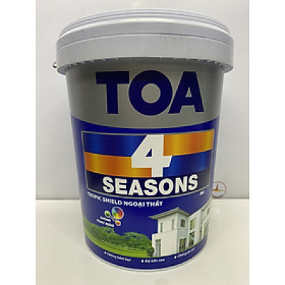 Sơn nước Toa 4 Seasons Tropic shield ngoại thất màu xanh 7410 _ 18L