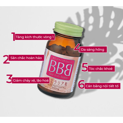 Viên Uống Nở Ngực BBB ORIHIRO 300 Viên Nhật Bản Hỗ Trợ Tăng Và Giúp Vòng 1 Săn Chắc Tự Nhiên
