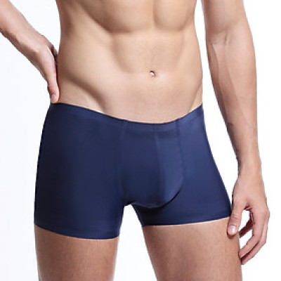 Quần lót nam thun lạnh không đường may, sịp đùi nam cao cấp kiểu dáng boxer nam ôm sát, chất liệu su thoáng mát, mềm mịn và mỏng nhẹ, quần lót cạp nhỏ đơn giản với màu trơn QLW806
