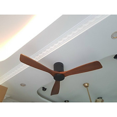 quạt trần trang trí loại I - cánh gỗ tự nhiên - sang trọng cho chung cư, phòng khách, khách sạn, quán cafe, sapa