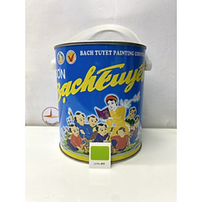 Sơn dầu Bạch Tuyết màu xanh lá mạ 653 3kg