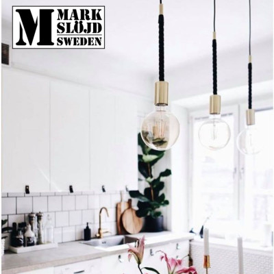 Đèn trang trí, đèn ngủ Markslojd Saddle 1 bóng thủy tinh cao cấp- Hàng chính hãng