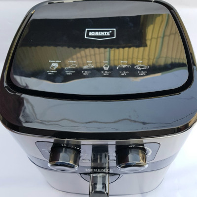 Nồi Chiên Không Dầu Dung tích Lớn 8 Lít, Công suất 1800W, Giỏ Chiên Rời, Ốp Inox LORENTE LT-1619 - HÀNG CHÍNH HÃNG