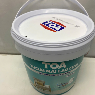 Sơn nước Toa thoải mái lau chùi siêu bóng màu xám 8268 _5L