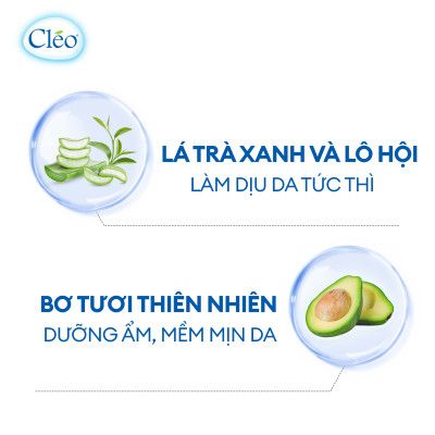 Combo tẩy lông Bikini Cléo 50g, an toàn không đau, hiệu quả trong 8 phút và gel dưỡng ẩm mịn da Cléo 20g