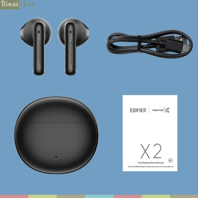 EDIFIER X2 - Tai Nghe Bluetooth 5.1, Chống Nước IP54, Chế Độ Chống Ồn Chơi Game, Thời Lượng Pin 28 Giờ - hàng chính hãng