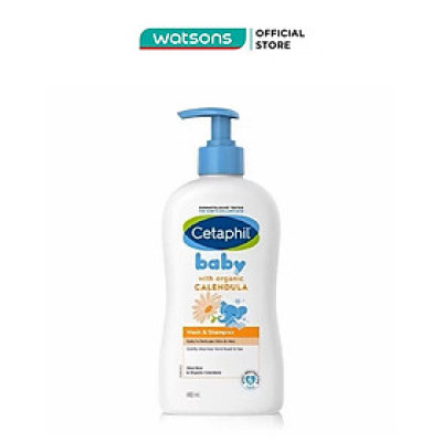 Sữa Tắm Gội Cho Bé Cetaphil Baby Organic Calendula Tinh Chất Hoa Cúc 400ml