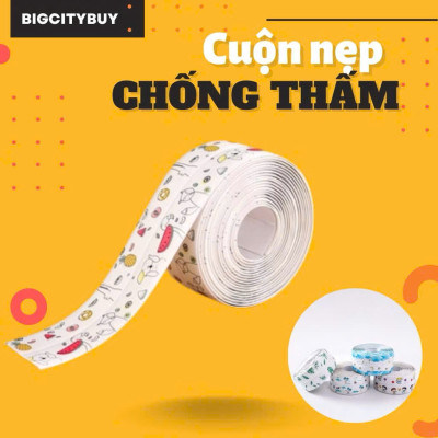 Băng Dính Dán Mép Tường Chống Thấm, Cuộn Băng Keo Dán Viền Bồn Rửa Chén & Chậu Rửa Bát - HÀNG CHÍNH HÃNG MINIIN