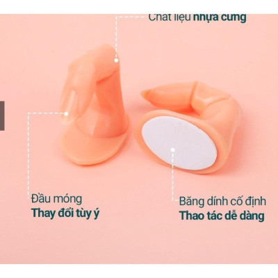 Ngón Tay Giả Làm Nail, Nhựa Cứng Màu Da Chân Thực, 10 Cỡ Móng Đa Dạng, Tập Vẽ Gel Đắp Móng Siêu Linh Hoạt Cho Người Mới silicon