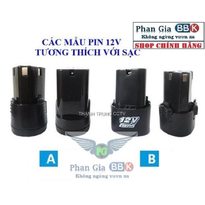 Sạc Pin máy khoan 12V, adapter 12V cho Pin máy khoan Li-ion, đèn báo đầy, chuyên sạc pin Li-ion 10.8V - 12V