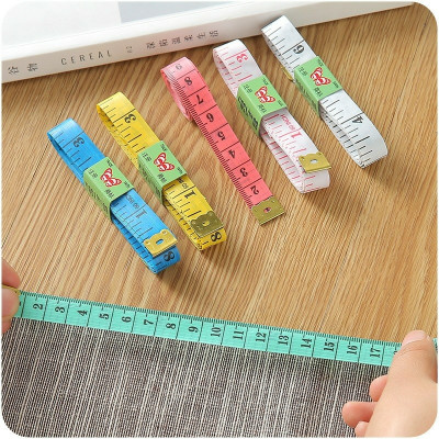Combo 10 Thước Dây Đầu Thép Đo Vòng Bụng Eo 3 Vòng Kiểm Tra Sức Khỏe 1.5 Mét - Đo Quần Áo Giao Màu Ngẫu Nhiên