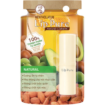 Son dưỡng môi không màu thành phần tự nhiên Lip Pure