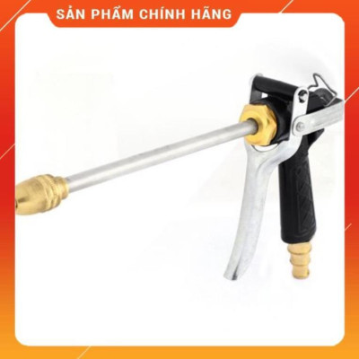 ️ Bộ dây vòi xịt nước rửa xe, tưới cây , tăng áp 3 lần, loại 7m, 10m 206318 đầu đồng,cút đồng+ móc khoá