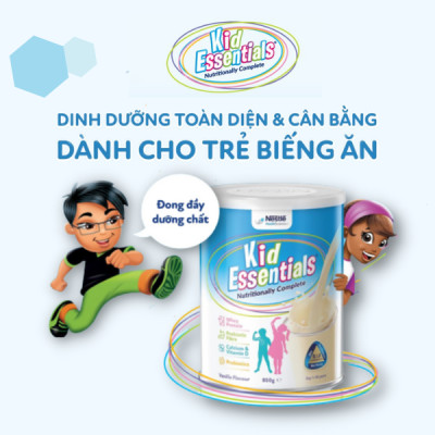 Combo 4 lon Sữa Kid Essentials mẫu mới cho trẻ biếng ăn, chậm tăng cân- 800g [NHẬP KHẨU CHÍNH HÃNG]