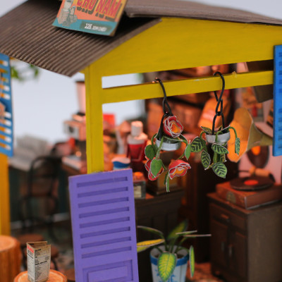 MÔ HÌNH TỰ LẮP RÁP DIY SÀI GÒN THU NHỎ - CÀ PHÊ ĐÁ - AD07