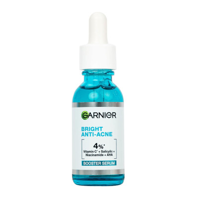 Dưỡng Chất Garnier Giảm Mụn Sáng Da Skin Naturals Bright Complete Anti-Acne Booster Serum30ml