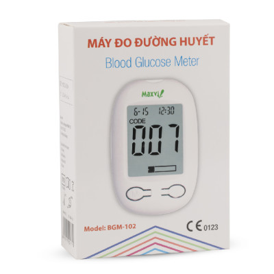 Máy đo đường huyết Maxvi BGM-102 (tùy chọn theo nhu cầu, xem thêm tặng máy, đổi máy)