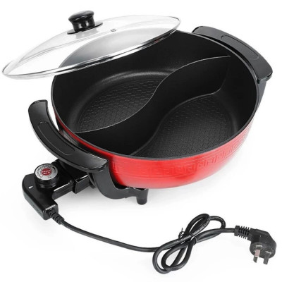 Nồi Lẩu Điện Đa Năng 2 Ngăn Chống Dính Chức Năng Tiện Dụng 5L 1360W - Hàng Chính Hãng MINIIN