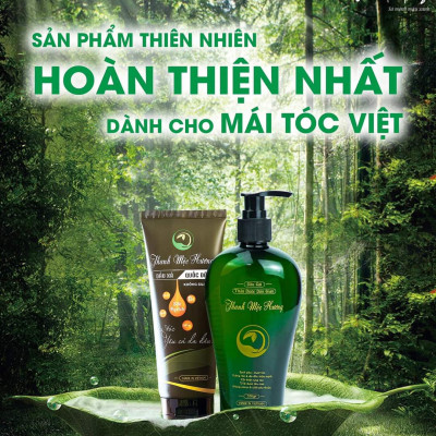 Combo dầu gội & dầu xả Thanh Mộc Hương ngăn rụng tóc kích thích mọc tóc sạch gàu nấm ngứa 350ml