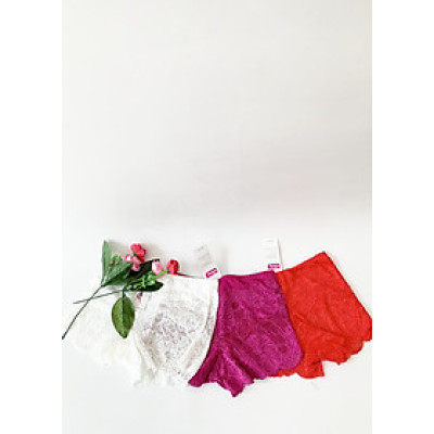 Set 10 quần lót ren vân lớn mỏng mịn màu ngẫu nhiên