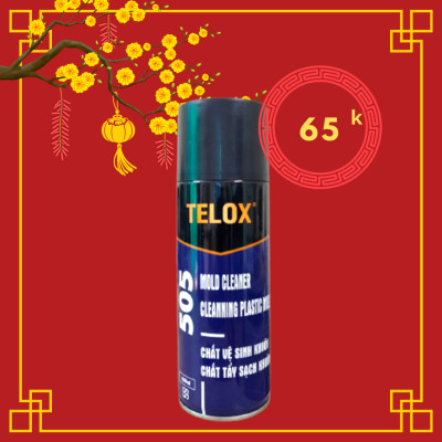 Thùng 24 Bình xịt vệ sinh khuôn mẫu trong công nghiệp Telox 505 450ml hàng chính hãng