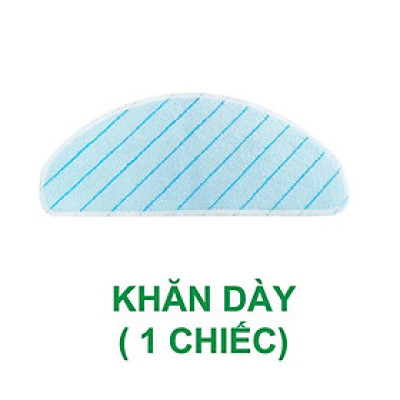 Khăn lau rung cho robot hút bụi Ecovacs Deebot T8 Aivi, Max, Power, Aivi Plus, T9 Aivi, Ozmo T8, Ozmo T9 VẢI TRẮNG XANH - Hàng Nhập Khẩu