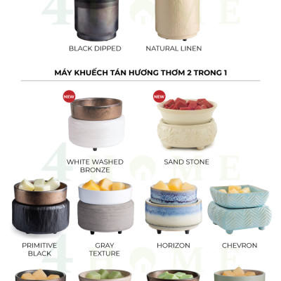 Máy khuếch tán hương thơm 2 trong 1 - Sand Stone