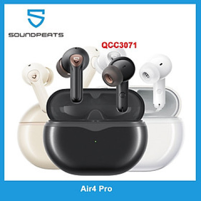Tai nghe True Wireless SoundPEATS Air4 Pro | APTX Lossless | Hyrid ANC 45dB | APTX Voice 6Mic | Bluetooth 5.3 - Hàng Chính Hãng