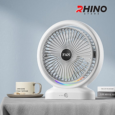 Quạt tích điện để bàn văn phòng Rhino F103 gồm 3 mức độ gió