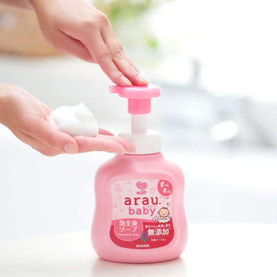 Bọt tắm gội thảo mộc cho bé Arau Baby - Bình 450ml