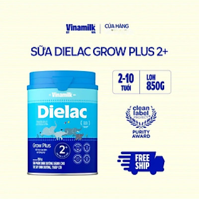 COMBO 2 HỘP SỮA BỘT DIELAC GROW PLUS 2+ 900G (CHO TRẺ TỪ 2 - 10 TUỔI)