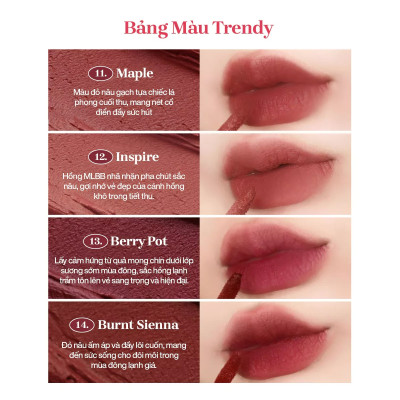 Son Kem Mịn Lì Nhẹ Như Nhung Blur Mude Soft Blur Tint (3g)