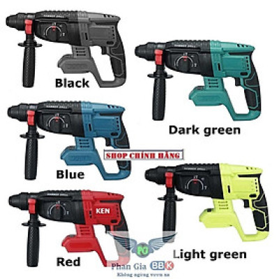 Thân Máy Khoan Bê Tông dùng Pin KEN - Động Cơ Không Chổi Than - 3 Chức Năng - Chuyên Công Trình