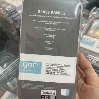 Bộ 2 Kính Cường Lực Gor Cho OPPO Reno 6 5G Trong Suốt Vuốt Mượt  ( hộp 2 miếng) hàng nhập khẩu