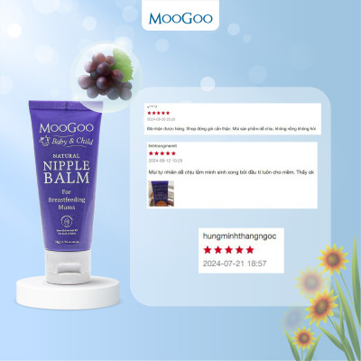 Kem nứt đầu ti Moogoo 50g thuần chay dành cho mẹ bầu nứt cổ gà, làm mềm, êm dịu và bôi trơn