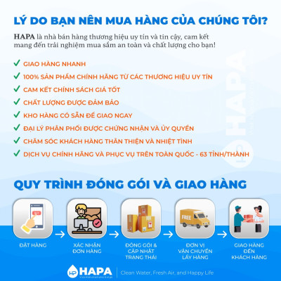 Bộ 5 Lõi Lọc Nước RYO HYUNDAI RP901, Sediment, Pre-Carbon, UF Membrane, Post Carbon, TCR Filter. Nhập khẩu Hàn Quốc - Hàng Chính Hãng